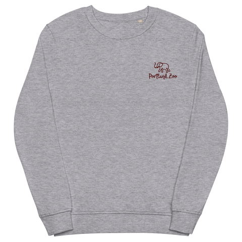 Embroidered organic sweatshirt (unisex)